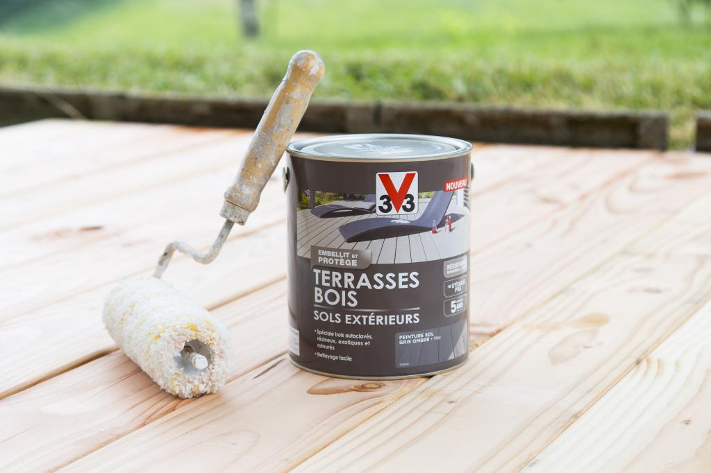 Peindre une terrasse en bois