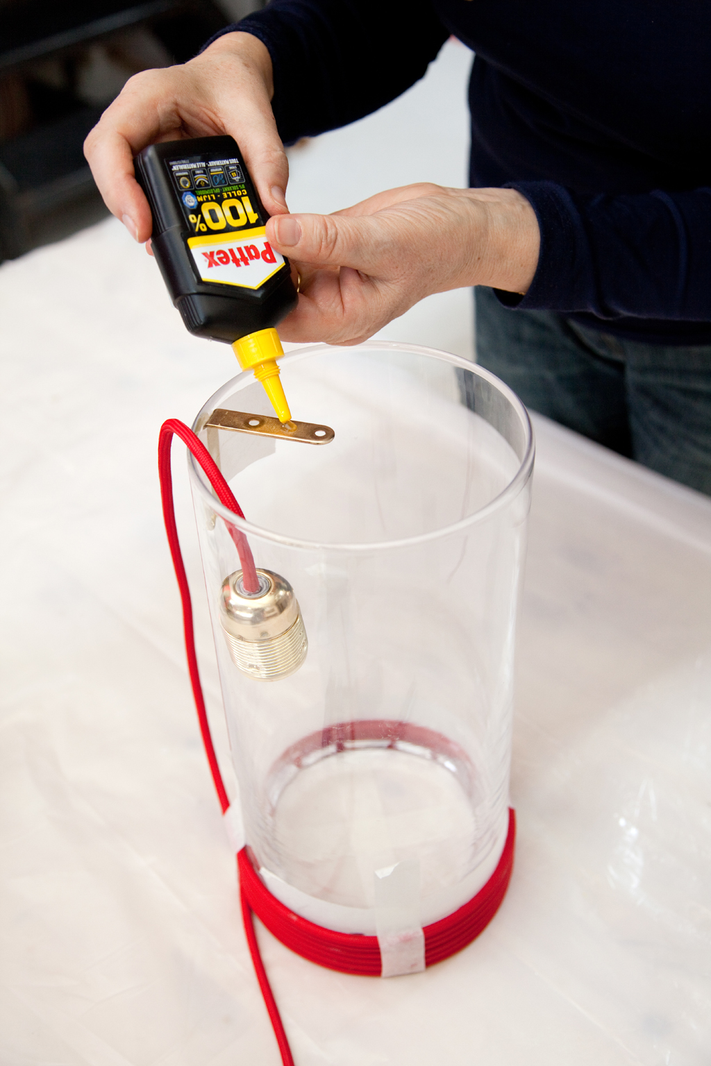 Créer une lampe transparente avec un vase