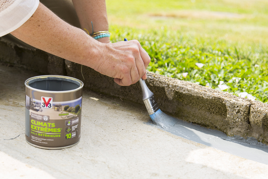 Peindre un sol béton d'extérieur, DIY Family